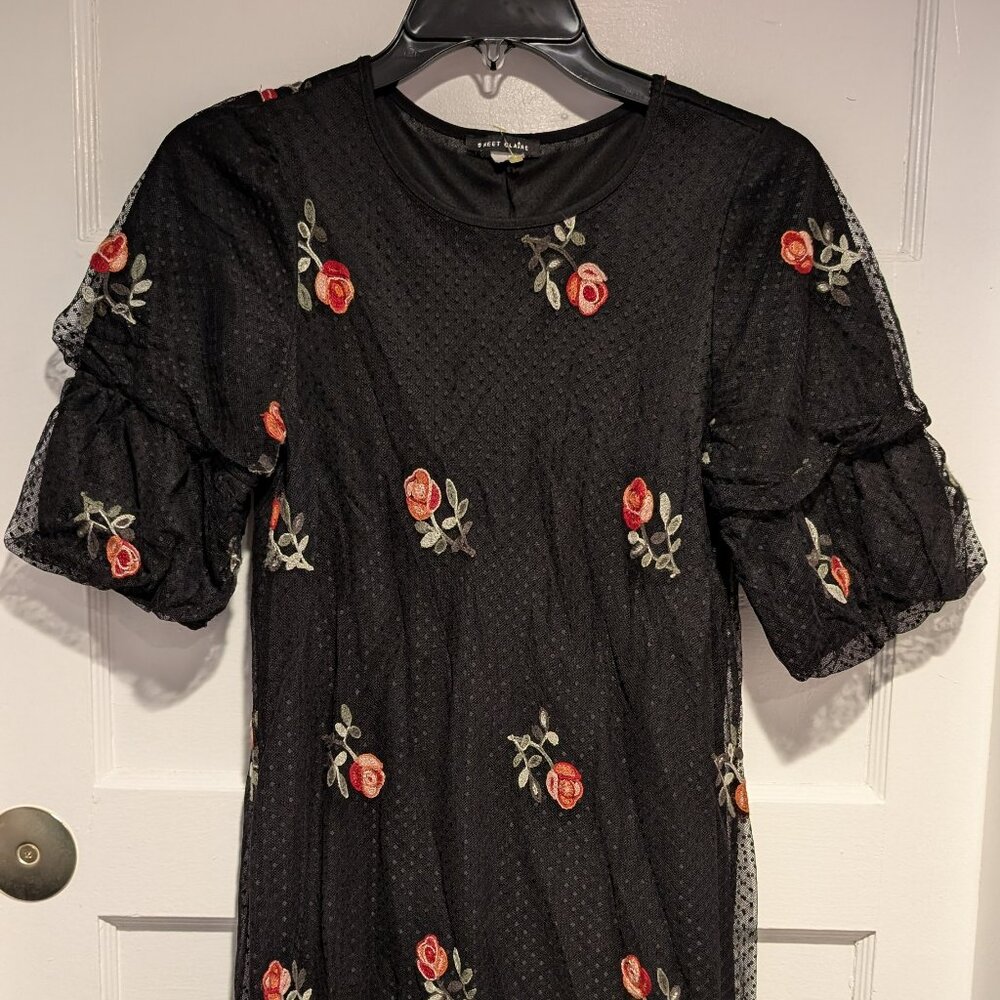 Sweet Claire Floral Black dress